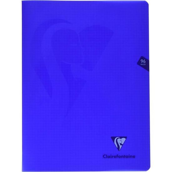 Lot De 2 Cahiers Clairefontaine 24x32cm - 96 Pages Petits Carreaux Avec Marge - Papier 90g Premium