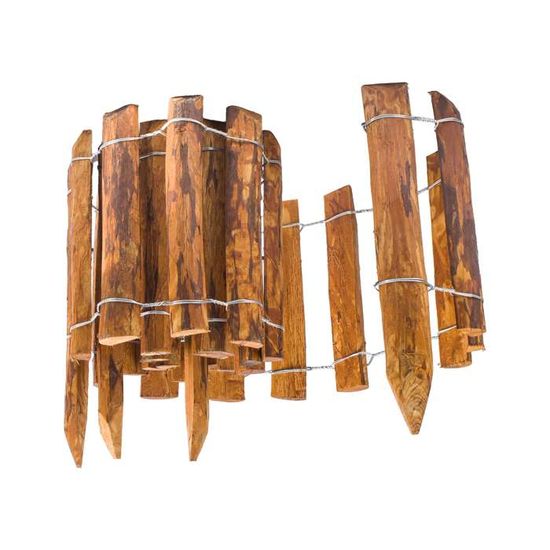 BOGATECO Clôture En Lattis Bois 100 Cm Haut X 300 Cm Long - Distance Lattes 4-5 Cm Pour Jardin, Délimitation Et Plantes Grimpantes