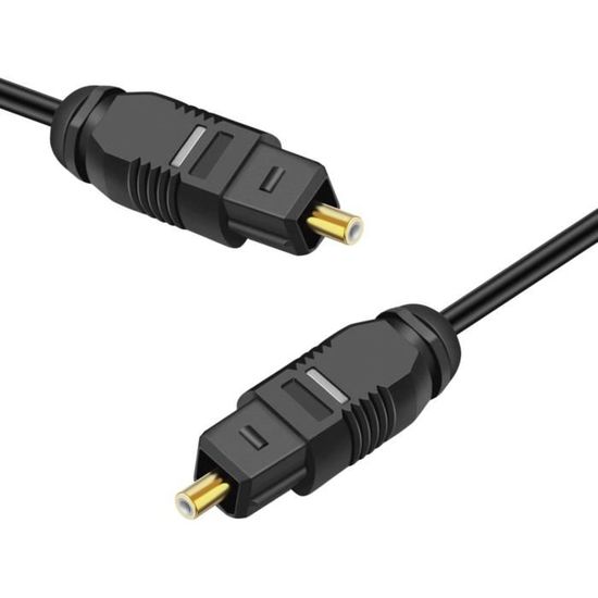 Câble Audio Optique TOSLINK KabelDirekt 3m - Son Digital Home Cinéma, PS4, PS5, Xbox