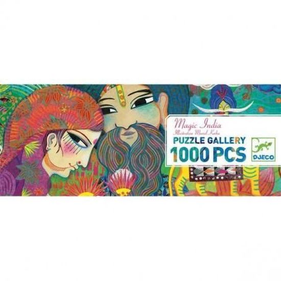 Puzzle - DJECO - GALLERY MAGIC INDIA - 1000 pièces - Thème Fantastique - Mixte
