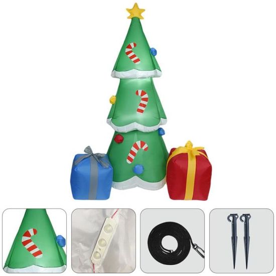 1 décoration de cour créative d'arbre de Noël gonflable Pc 1.8M avec prise sapin de noel - arbre de noel decoration de noel