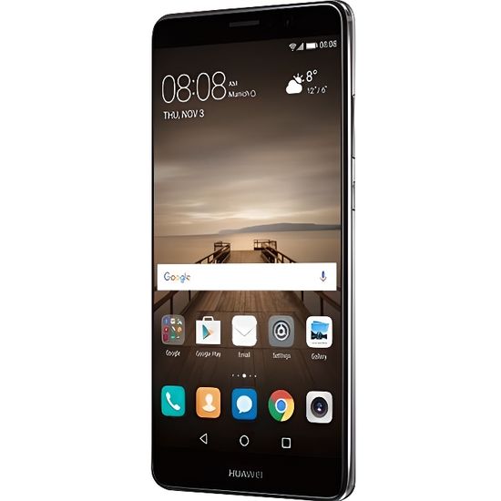 Huawei Mate 9 Smartphone 4G LTE 64 Go microSDXC slot TD-SCDMA - UMTS - GSM 5.9" 1 920 x 1 080 pixels (373 ppi) IPS 20 MP (caméra…