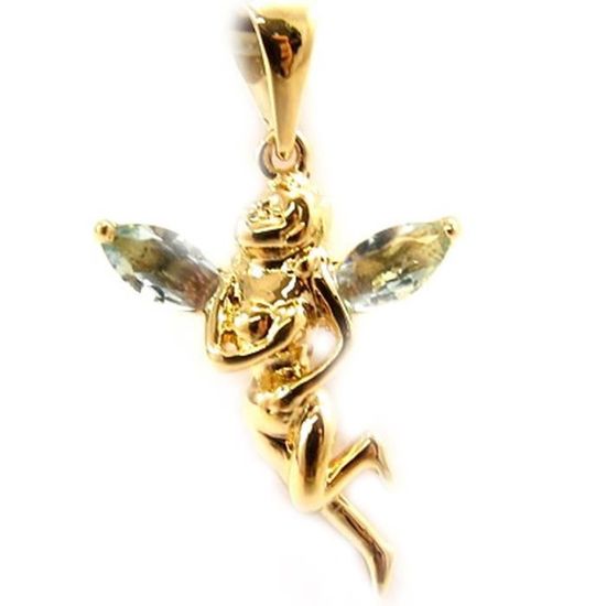 Pendentif Ancien En Forme De Cloche - Plaqué Or Jaune, Breloque Vintage, Occasion