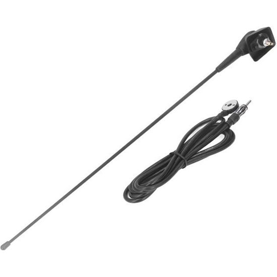Antenne Voiture Courte 9 Cm – Caoutchouc – FM/AM, GPS, DAB – Adaptateurs Filetés Inclus