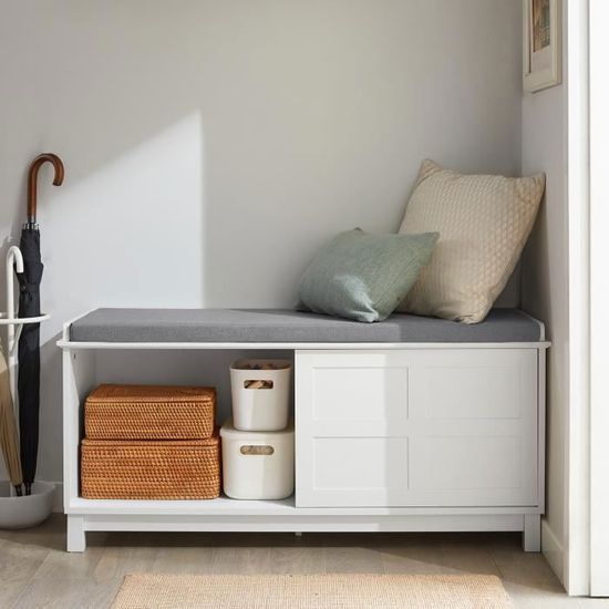 SoBuy Banc De Rangement à Chaussure, Commode à Chaussure, Meuble Bas