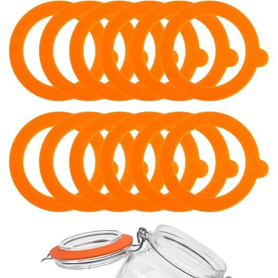 Joints En Silicone Pour Bocaux Le Parfait - Lot De 4 | Étanches Et Réutilisables - Pour Conserves Maison