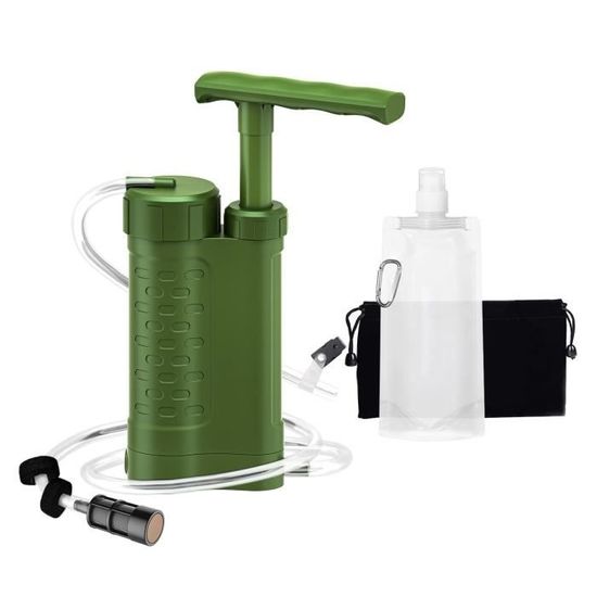 Purificateur Eau 0.01 Micron Filtre à Eau Portable 1500L - Paille Survival 0,01 Micron - Camping