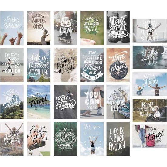 Tableaux sur toile de proverbes et citations