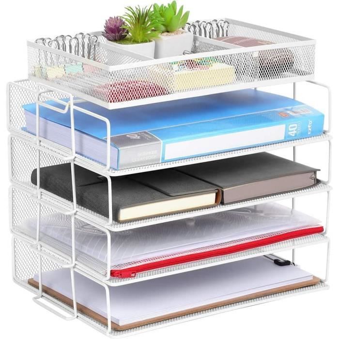 Lot De 2 Organisateurs De Bureau à 8 Niveaux En Maille - Pour Tri De Papier, Fichiers - Marque Branded