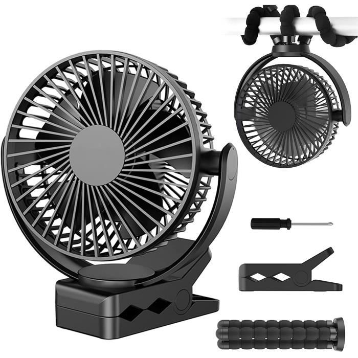 Binnan Ventilateur De Bureau, Ventilateur Pince Petit, Mini Ventilateur