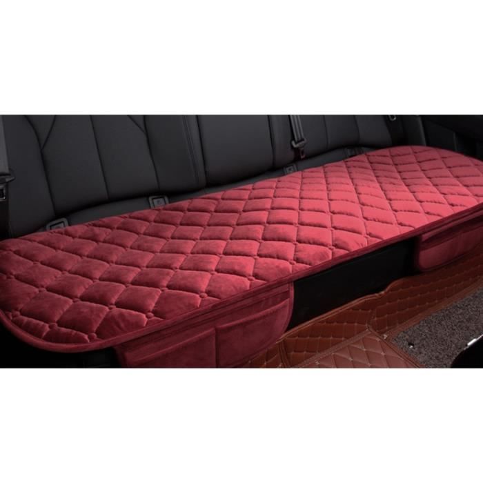 DEARBAG Housses De Coussin Siège Arrière Voiture Noir - Antidérapantes, Douces Et Respirantes 132x49 Cm