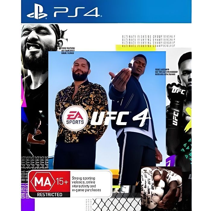 Jeu de combat EA Sports UFC 4 PS4 - Standard - MMAi - 1-2 joueurs - 100% jouable en français