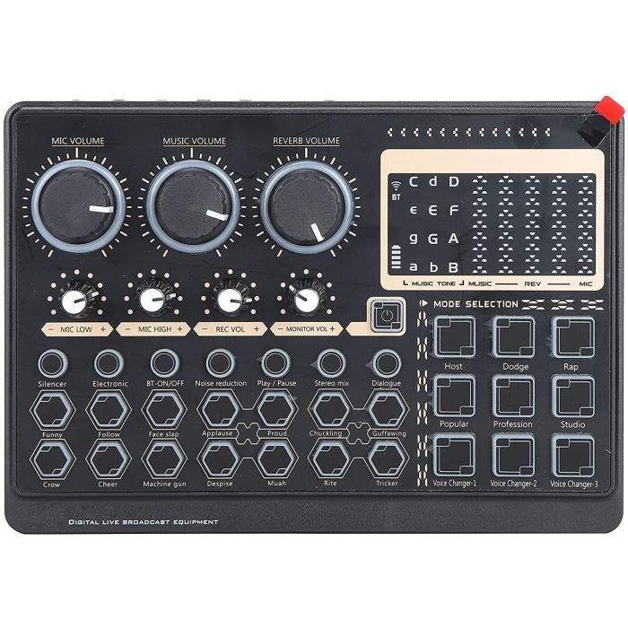 Zerone Carte Changeur De Voix Carte Son En Direct Changeur De Voix