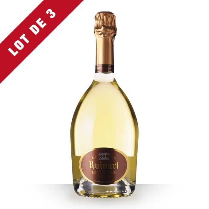 3X Ruinart Blanc de Blancs 75cl - Champagne
