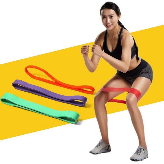 Gym Powerlifting Pull Up Formation Résistance Fitness latex bande verte