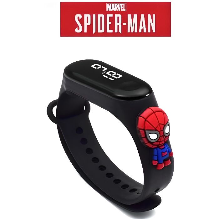 Montre Spiderman écran LCD Noire