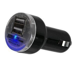 Chargeur Adaptateur Allume-cigare double sorties USB 2,1A /1A (12