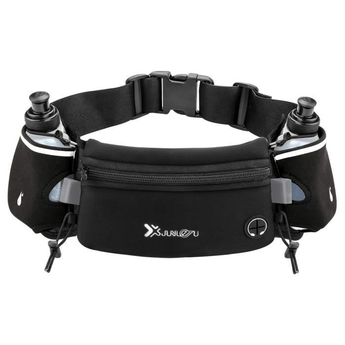 Ceinture de course Activ avec bouteilles d'eau (2 x 175 ml) pour marathon course à pied randonnée cyclisme