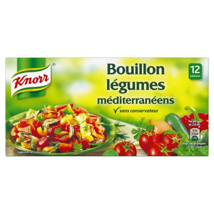 KNORR Bouillon de légumes méditerranéens - 132G