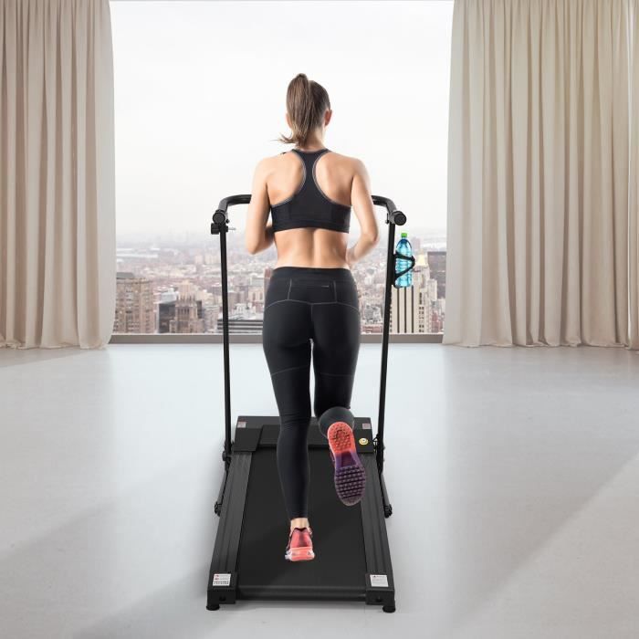 BESPORTBLE Tapis de course electrique pliable 10km/h - Noir