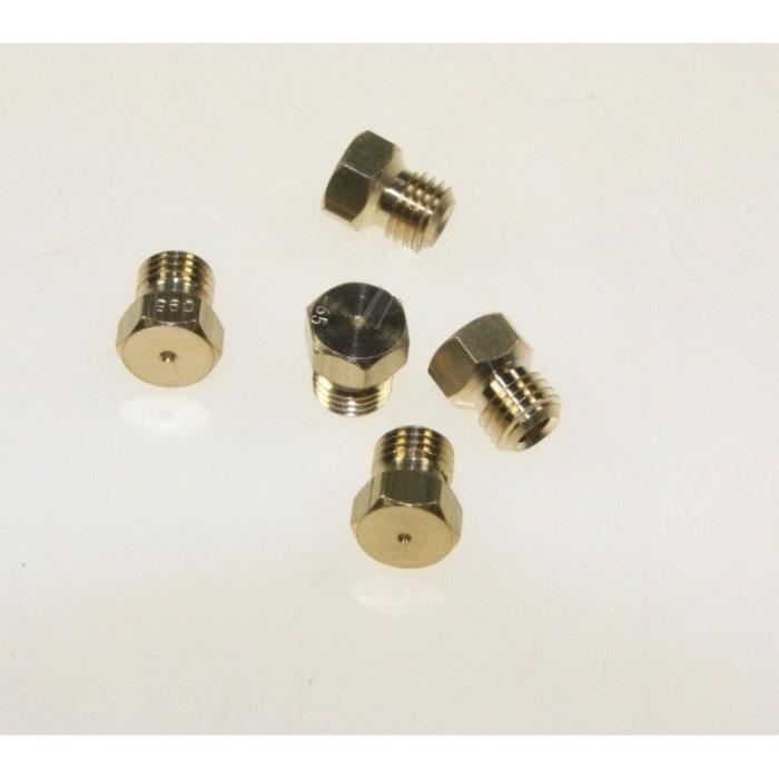 JEU INJECTEURS GAZ BUTANE POUR CUISINIERE GERMANIA 4906166 - D85C25XD MG102RD5X4BF7 GERMANIA 09 - BVMPièces
