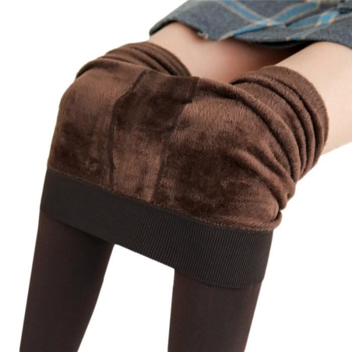 PANTALON,NORMOV Leggins Rechauffants Pour Femmes S 3XL - Type Coffee