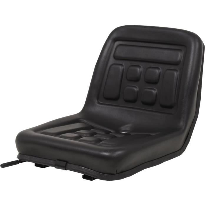 Siège de tracteur universel Noir