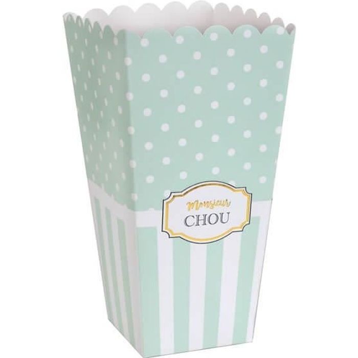 Cornet baby shower vert (x8) REF/5738