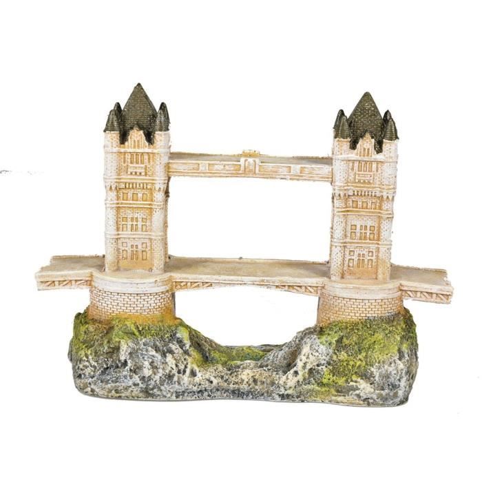 VADIGRAN Aqua Deco Tower Bridge - 24 x 10,5 x 17 cm