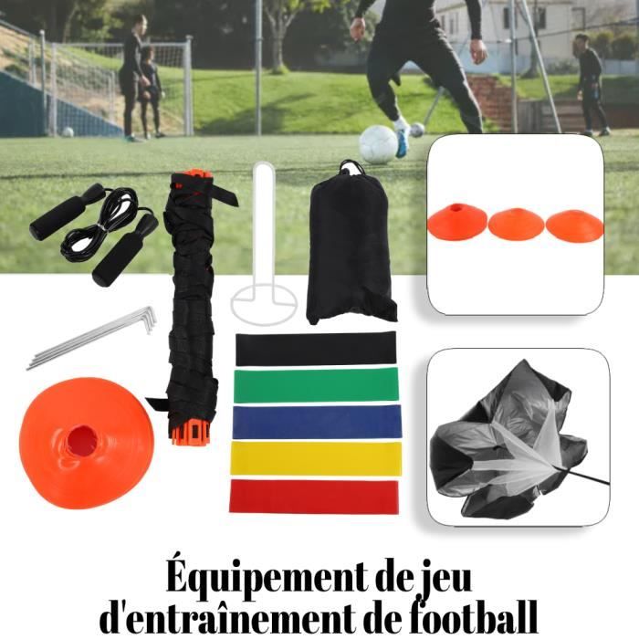 Kit de coordination d'agilité – échelle d'entraînement -10 cônes et parachute traîné et bande de résistance Orange-PRI5