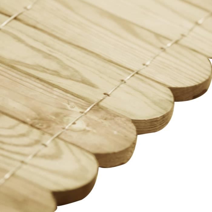 FANGMING - Clôtures | barrières - Rouleau de bordure Vert 120 cm Bois de pin imprégné