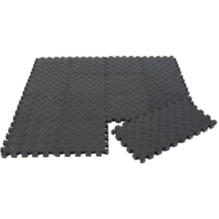 YF20496-36pcs Tapis de protection de sol – Matelas puzzle pour matériel fitness, gym, musculation – 15cm*15cm