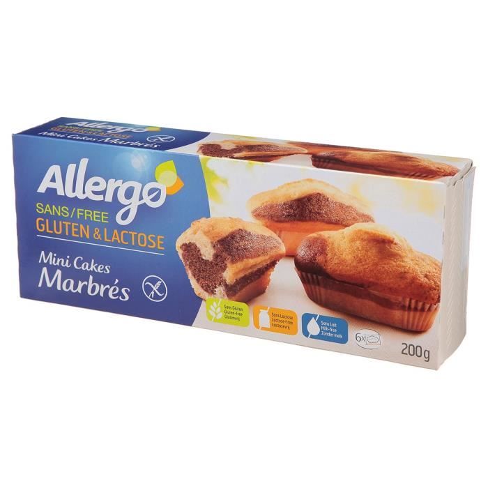 Gerblé Sans Gluten & Sans Lactose Mini Cakes Marbrés 200g