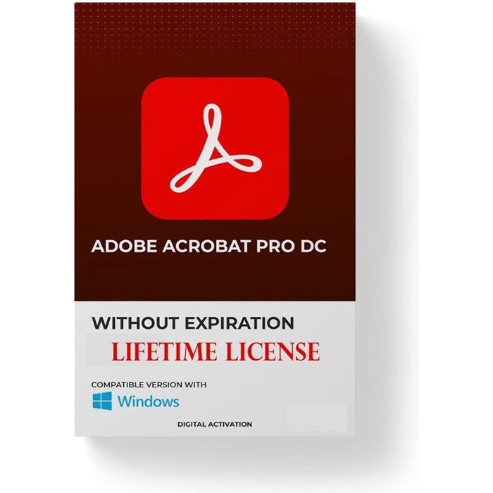 Adobe Acrobat Pro DC 2023 Logiciel Perpétuelle à Télécharger Windows à