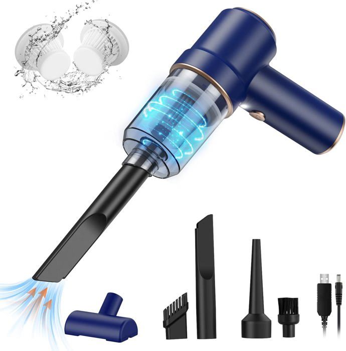 Aspirateur à Main Sans Fil 18000Pa - 3 Vitesses - Pour Voiture, Maison, Poils Animaux - Rechargeable USB-C