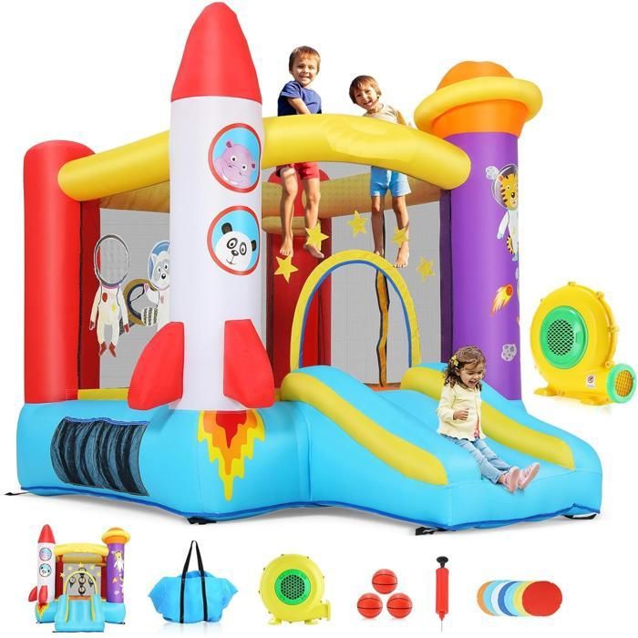 Château Gonflable pour Enfants Château Sautant Gonflable pour Intérieur/Extérieur avec