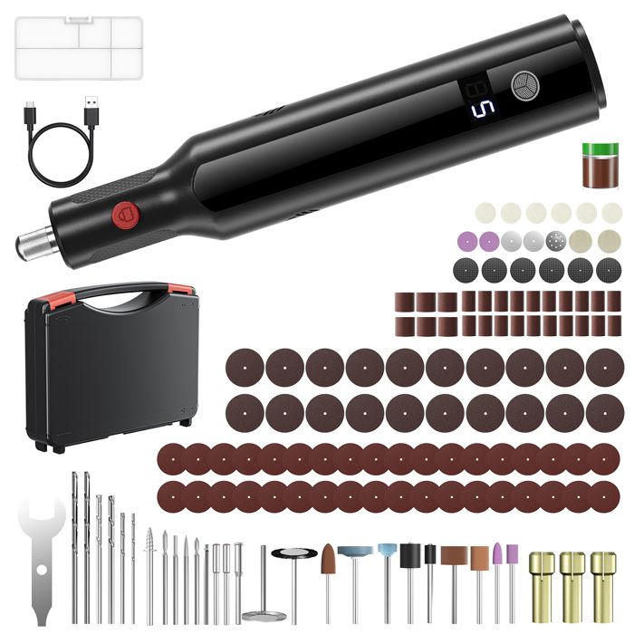 Outil Rotatif Multifonction 101 Accessoires - Pour Petits Travaux Et Bricolage