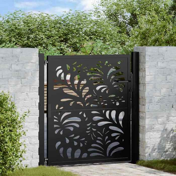 VIDAXL Portail de jardin acier