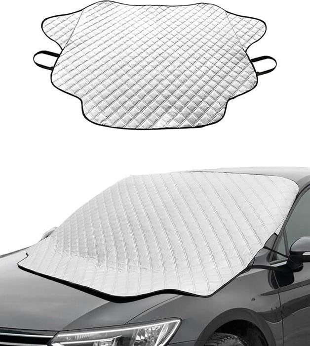 Pare-soleil Voiture 190x126 Cm - Feuille Aluminium + Coton Ignifuge, Protection Pare-brise Avant