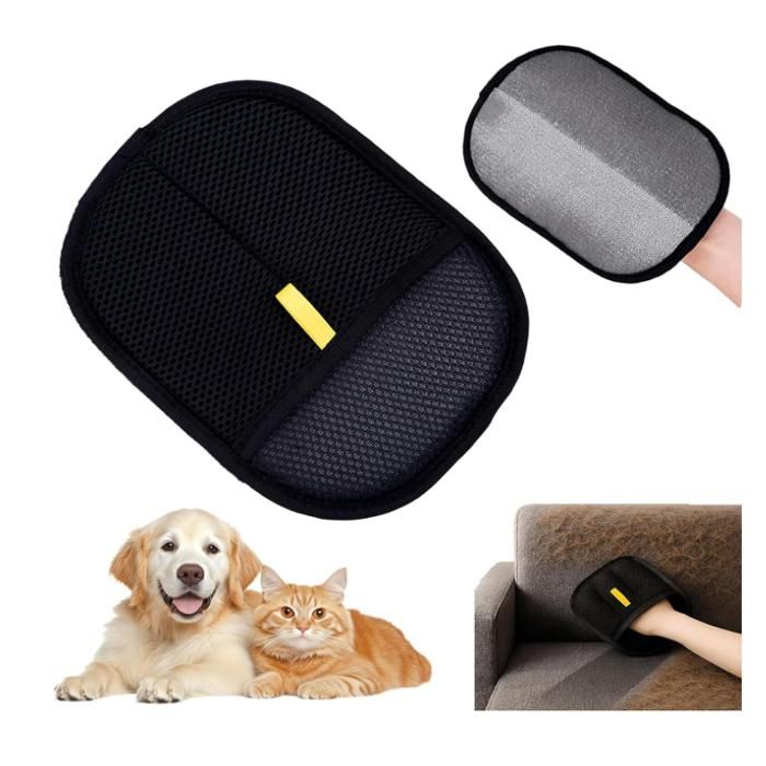 Gant Poil Chat Gants Antistatiques pour Poils danimaux Double Sided Pet Grooming Gloves for Pet pour Le Lavage Le Toilettage Et