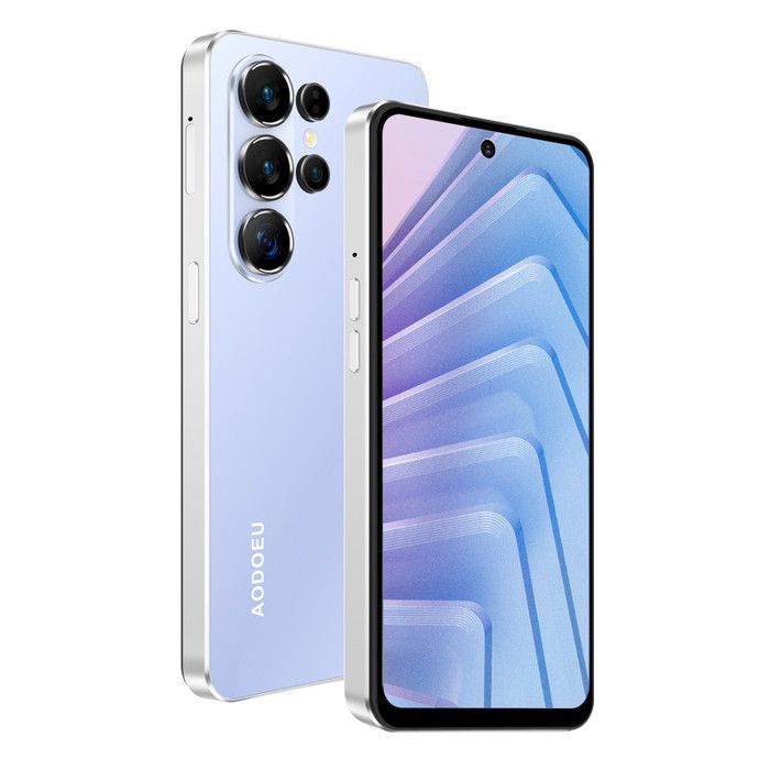 Smartphone 4G Débloqué 6,8" - 4GB RAM + 64GB ROM, Android 12, Double SIM, Batterie 3800mAh, Stylet Inclus