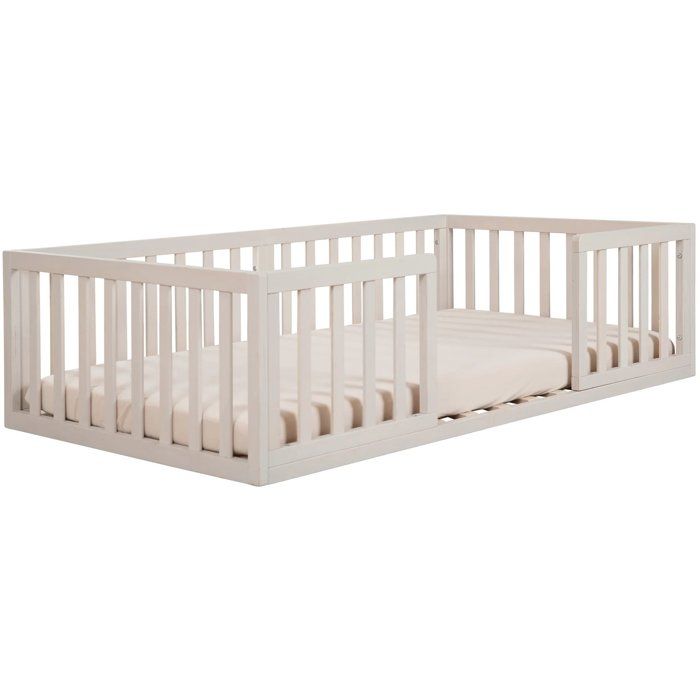 Lit Montessori au sol 70 x 140 cm - ROBA - Bodenbett - Stone Washed / Écru Lit Montessori au sol 70 x 140 cm - ROBA - Bodenbett - Stone Washed / Écru