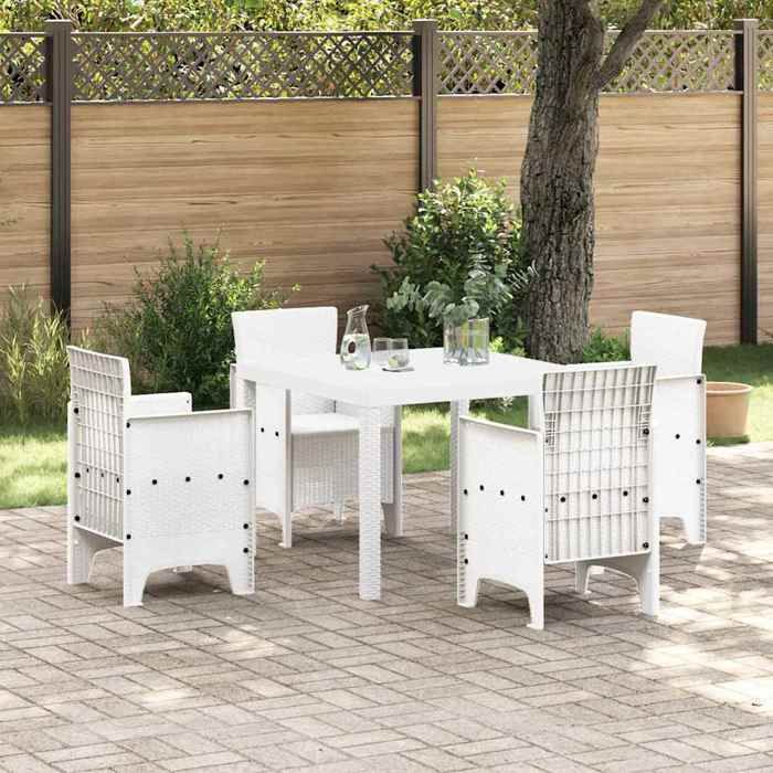 vidaXL Table de Jardin 100x100x73 cm Poly Rattan