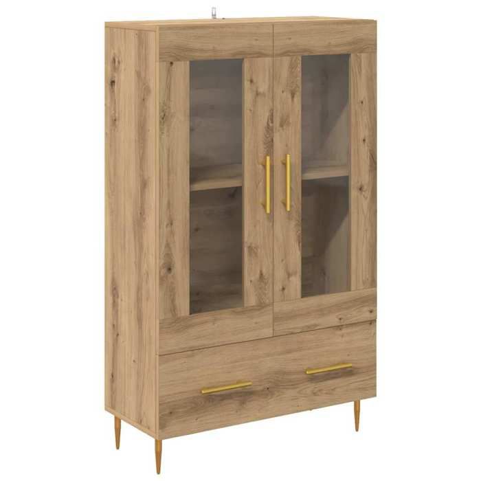 [2173330]Enfilade Meuble haut - Buffet de salonmeuble de rangement avec tiroir Chêne artisanal 695x31x115 cmPoids:28.2 Kg