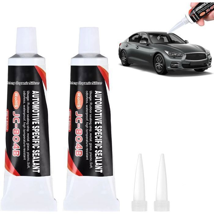 COLLE-Colle Carrosserie Voiture,2pcs 50ml Colle a Pare Brise,Colle ...