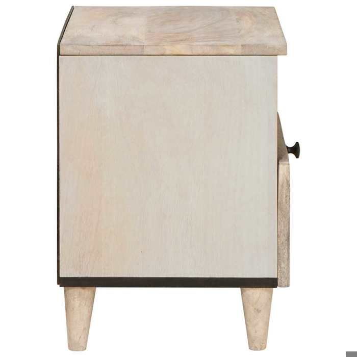 Tables de lit Moderne CHIC 2 pcs Table de chevet - Armoires de nuit - avec tiroir - Beige 40x33x46 cm CC483