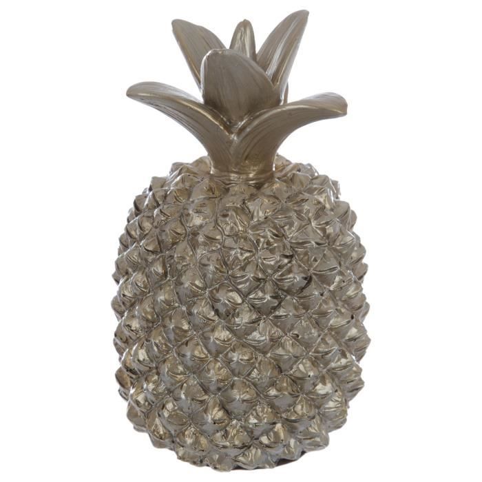65 cm Statue ananas rouge en résine