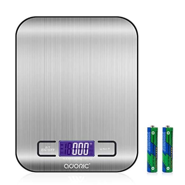 Balance de cuisine GENERIQUE Neoteck mini balance cuisine électronique 0.  01-500g balance de précision numérique en acier inoxydable avec tactile  sensible écran lcd rétroéclairé