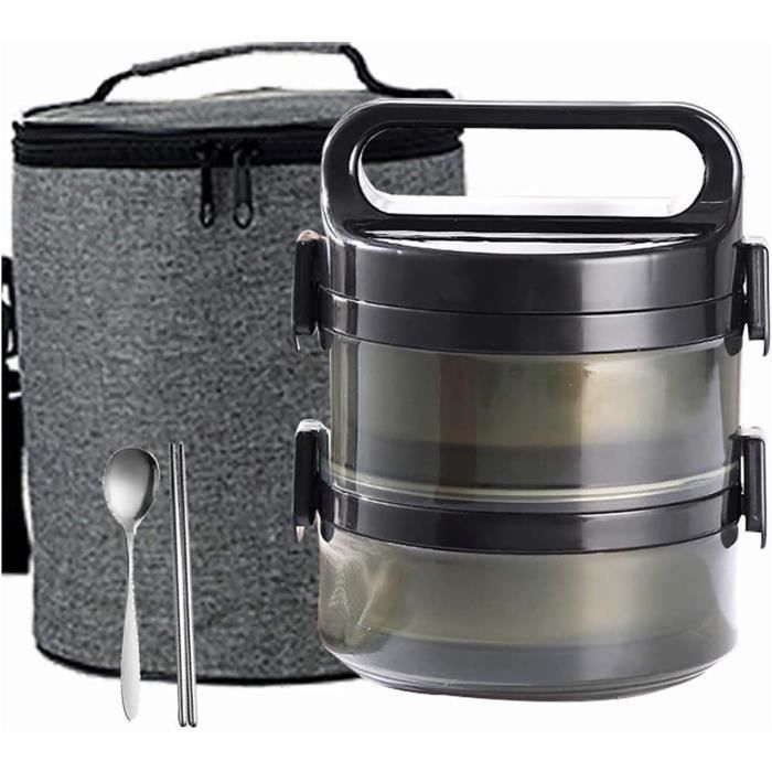 Boîte Repas Isotherme Ronde En Acier Inoxydable 304 - Double Couche - Conservation Chaleur 1h - Passe Lave-Vaisselle - Rose