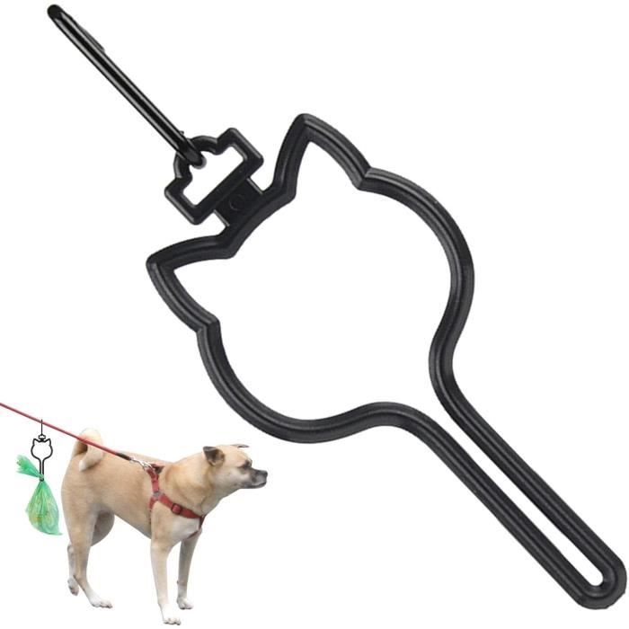 Distributeur De Sacs à Crottes Pour Chien - Lot De 2, En Tissu Oxford Gris, à Attacher à La Laisse